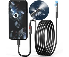 MBG Dviguba endoskopinė apžiūros kamera su dviem kameromis, 2 m, 7 LED, 2 x FHD, WIFI, skirta „iPhone“