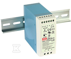Mean Well MAITINIMO TAIKYMAS DIN bėgeliui 60W 12V 5A