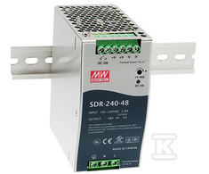 Mean Well MAITINIMO TAIKYMAS DIN bėgeliui 240W 24V 10A