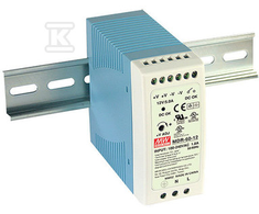 Mean Well MAITINIMO TAIKYMAS DIN bėgeliui 60W 24V 2,5A