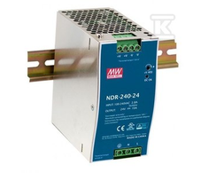 Solar Plus Mean Well MAITINIMO TAIKYMAS DIN bėgeliui 240W 24V 10A