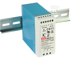 Mean Well MAITINIMO TAIKYMAS DIN bėgeliui 40W 24V 1,7A