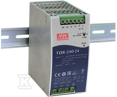 Mean Well TDR-240-24 MAITINIMO ŠALIMAS 3-FAZIUI DIN bėgeliui