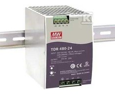 Mean Well TDR-480-24 MAITINIMO ŠALIMAS 3-FAZIUI DIN bėgeliui