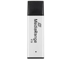 MediaRange MR1905-1 pamięć USB 1 TB USB Typu-A 3.2 Gen 1 (3.1 Gen 1) Juodas, Sidabrinė