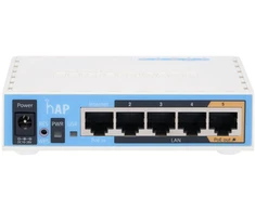 MikroTik hAP | Maršrutizatorius WiFi | RB951Ui-2nD, 2,4 GHz, 5x RJ45 100 Mb/s