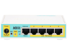 MikroTik hEX PoE lite | Maršrutizatorius | RB750UPr2, 5x RJ45 100Mb/s, 1x USB