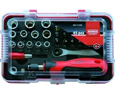 Modeco Multi-atsuktuvai su antgaliais ir lizdais 45 vnt. - MN-14-206
