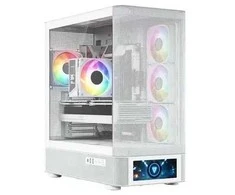 MODECOM Volcano Volcano AQ500 ARGB Midi Baltas