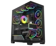 MODECOM VOLCANO STELLAR PLUS ARGB MIDI 8F Juodas