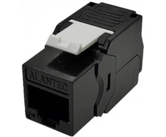 Be įrankių UTP kat. 5e Keystone RJ45 modulis, SLIM, juodas ALANTEC