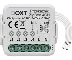 OXT OXT Mini relės modulis 4 ZigBee TUYA grandinės