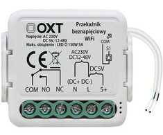 OXT mini be įtampos relės modulis AC 230V DC 5V 12-48V WiFi TUYA