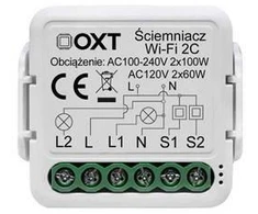 Modulis OXT mini ściemniacz 2 obwody WiFi TUYA T226