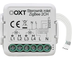 Tuya – 2 kanalų mini ZigBee roletų valdiklis – Android/iOS programa – OXT SWTZ28