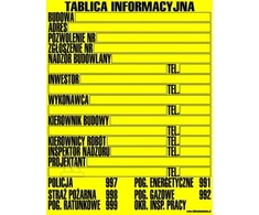 Trytyt STATYBINĖ INFORMACINĖ LENTA 0,75MM