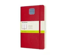 Moleskine Pastabos Classic L 13x21cm sklandžiai raudona