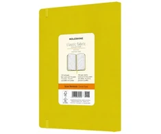 Moleskine Pastabos Classic XL 19x25cm linija geltona