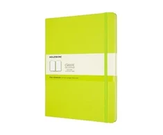 Moleskine Notes MOLESKINE Classic, XL, 19x25cm, gładki, twarda oprawa, 192 strony, lemon žalias