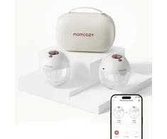 Momcozy M5 krūties pompa su programėlės valdymu – dvigubas rinkinys Raudona
