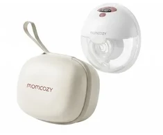 Momcozy M5 Smart | Belaidis elektrinis krūties pompa | Laisvų rankų įranga, DoubleFit™ | Raudona