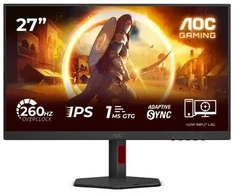 Monitorius AOC 27G4ZR | 27 " | Fast IPS | FHD | 16:9 | 240 Hz | 1 ms | 1920 x 1080 pikselių | 350 cd/m2 | HDMI jungtys quantity 2 | Juodas