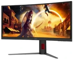 Monitorius AOC | CU34G4CA | 34 " | Fast VA | WQHD | 21:9 | 180 Hz | 1 ms | 3440 x 1440 pikselių | 450 cd/m2 | HDMI jungtys quantity 2 | Juodas