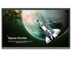 Monitorius BenQ RE6504 Interaktyvus płaski panel 165,1 cm (65") 450 cd/m2 4K Ultra HD Juodas, Pilka Ekran dotykowy Procesor įmontuotas Android