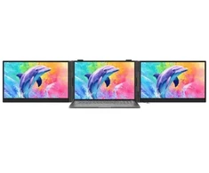Monitorius „Blackview DCM8 Pro“ – 15,3 colio nešiojamojo kompiuterio ekrano ilgintuvas su dviejų monitorių palaikymu ir 2 USB-C jungtimis