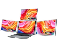Monitorius Extralink Smart Life S780 14" | Nešiojami nešiojamojo kompiuterio monitoriai | 3 monitoriai, IPS, 1920x1200