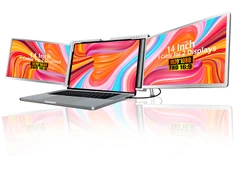 Monitorius Extralink Smart Life S400 14" | Nešiojami nešiojamojo kompiuterio monitoriai | 2 monitoriai, IPS, 1080p Full HD