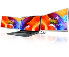 Monitorius Extralink Smart Life S600 15" | Nešiojami nešiojamojo kompiuterio monitoriai | 2 monitoriai, IPS, 1080p Full HD