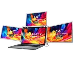 Monitorius Extralink Smart Life S680 14" | Nešiojami nešiojamojo kompiuterio monitoriai | 3 monitoriai, IPS, 1080p Full HD