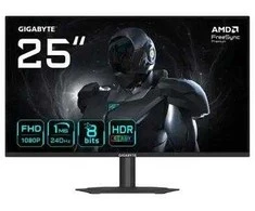 GIGABYTE G25F2A 25" FHD Gaming Monitorius - 1920 x 1080, 240Hz, 1ms, 300 cd/m², Ekranas HDR 10, HDMI 2.0, Displayport 1.4