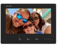 Monitorius Hikvision DS-KH7300EY-WTE2 7" 2 laidų HD vidaus stotis, juoda