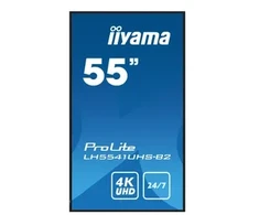 Monitorius IIYAMA LH5541UHS-B2 55 colių 3840 x 2160 4K UHD IPS skydelis 1 Precent Haze Landscape ir Portretas režimas Garsiakalbiai 2x 10W VGA 3x HDMI 500cd/m2