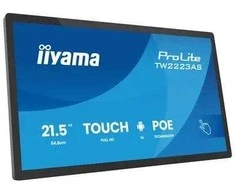 Monitorius iiyama TW2223AS-B3P signage display Interaktyvus płaski panel 54,6 cm (21.5") Wi-Fi 450 cd/m2 Full HD Juodas Ekran dotykowy Procesor įmontuotas Android 24/7