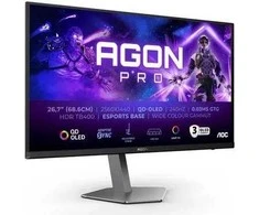 Kompiuterio monitorius AOC AGON PRO AG276QZD2 26,7" 2560 x 1440 px Quad HD QD-OLED Pilkas