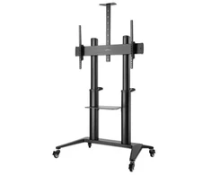 Laikiklis Manhattan MANHATTAN Aliuminio TV-Ständer rollbar 70"-120" 140kg (Speditionsversand)