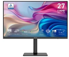 Monitorius MSI Modern MD272UPHG 27 colių UHD IPS 60Hz 400cd/m2 4ms 2xHDMI2.0 DP USB Type C DP alt PD98W HUB USB garsiakalbiai