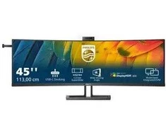 Monitorius Philips 6000 serijos 45B1U6900CH LED ekranas 113 cm (44,5 colio) 5120 x 1440 pikselių itin platus dvigubas „Quad HD“ Juoda
