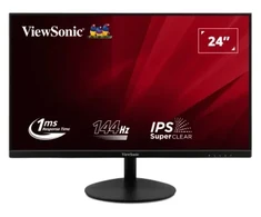VIEWSONIC VA24E2-H 23,8 colių IPS FHD 144 Hz 250 cd/m² 1 ms D-SUB HDMI VESA monitorius