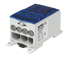 MOREK Paskirstymo blokas OJL400A mėlynas įėjimas: 1xAL/CU 95-240mm2 išėjimas: 3x6-50mm2 4x2,5-35mm 1000V MAB1401B10