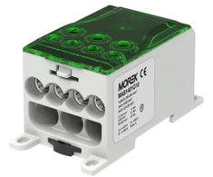 MOREK Paskirstymo blokas OJL400A žalias įėjimas: 1xAL/CU 95-240mm2 išėjimas: 3x6-50mm2 4x2,5-35mm 1000V MAB1401B10