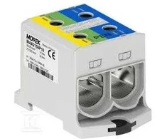 MOREK Złączka OTL-PEN150 geltona ir-žalia,mėlyna 2xAl/Cu 25-150mm² 1000V Zacisk universalus do instalacji TN-C-S MAA2150P10