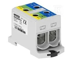 MOREK OTL-PEN95 jungtis geltonai žalia, mėlyna 2xAl/Cu 6-95mm² 1000V Universalus gnybtas TN-C-S MAA2095P10 instaliacijai