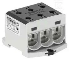 Morek OTL150-3 jungtis, juoda, 3xAl/Cu, 25-150mm2, 1000V AC / 1500V DC, universalus gnybtas MAA3150S10