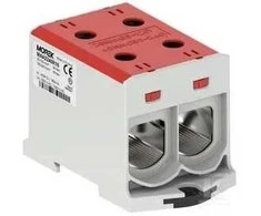Morek OTL240-2 jungtis, raudona, 2xAl/Cu, 35-240mm², 1000V AC / 1500V DC, universalus gnybtas MAA2240R10