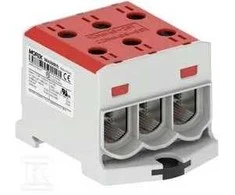 MOREK OTL95-3 jungtis, raudona, 3xAl/Cu, 6-95mm2, 1000V AC / 1500V DC, universalus gnybtas MAA3095R10