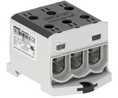 MOREK OTL95-3 jungtis, juodos spalvos, 3xAl/Cu, 6-95mm², 1000V AC / 1500V DC, universalus gnybtas MAA3095S10